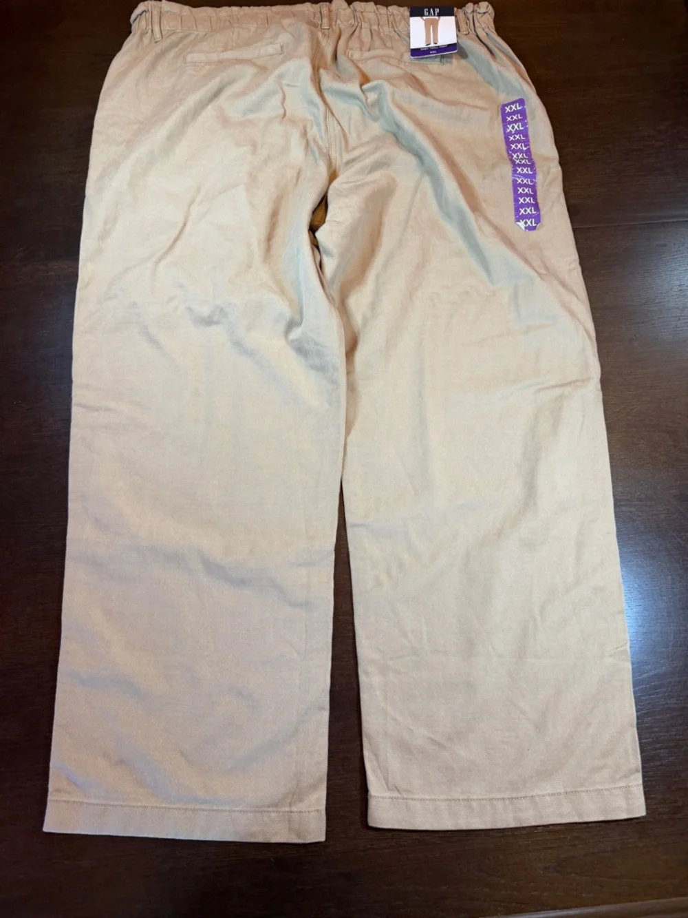 NWT Gap Cream Twill Wide Leg Pull On Pants Women's XXL Quiet Luxury